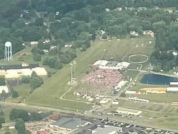 scene of butler farm from trump assassination attempt