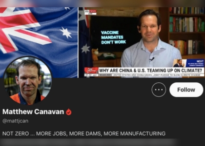 Profile on Truth Social of an Australian politician.
